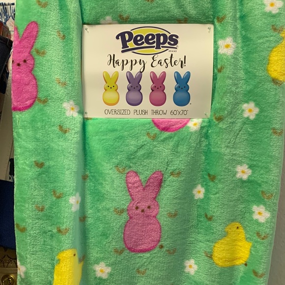 peeps Other - PEEPS OVERSIZED PLUSH THROW BLANKET.